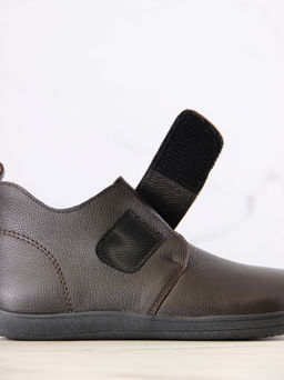 Босоногие ботинки 209.NATAbl.Темно-коричневый оттима/мех