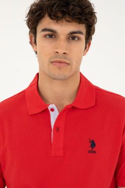 U. S. Polo Assn / Мужская красная базовая футболка - U.s. polo assn фото 2