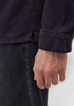 Logan 90lar Siyah Denim Jean Gomlek - Mavi фото 6