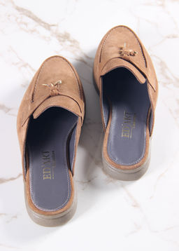 Мюли 1070.2614be. светло коричневая замша