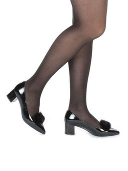 06-DB23-8 BLACK Туфли женские (натуральная кожа)