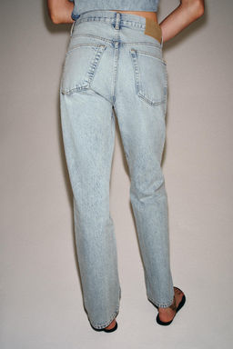 JEANS ZW COLLECTION RELAXED TIRO BAJO / Azul claro - Zara фото 3