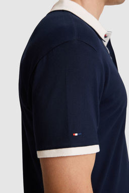 Erkek Lacivert Slim Fit Polo Yaka Basic TiЕГrt - U.s. polo assn фото 6