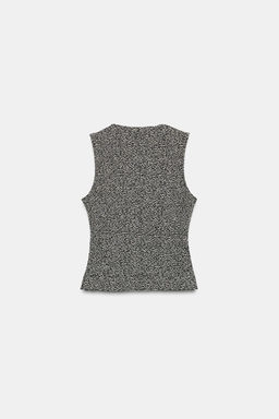 STRUCTURED WAISTCOAT WITH BUTTONS - Zara фото 6