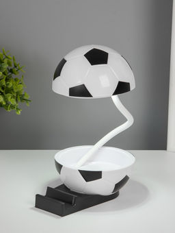 Ночник подставка под телефон "Футбольный мяч" 4хLED 3Вт 5V USB АКБ 2 режима 9,5х12,5х10 см   1091621