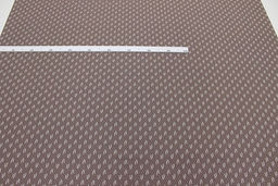 Теплый хлопок Набойка-веточки с горошком цв.шоколадно-коричневый с лиловым оттенком, ш.1.5м - Купава фото 3