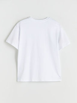 Bisiklet Yaka Fiyonk Detayl? K?z ?ocuk Ti??rt