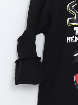 Sonic Bask?l? Erkek ?ocuk Kal?n Sweatshirt