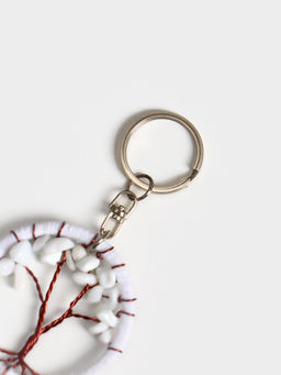 Брелок ловец снов «Древо», 19 см, белый