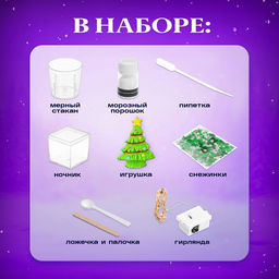 Снежный ночник своими руками Ёлочка - Эврики фото 14