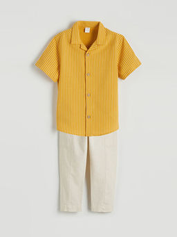 ?izgili Erkek ?ocuk G?mlek ve Pantolon