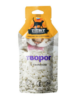 Титбит Творог с таурином для кошек 15 г 1/14