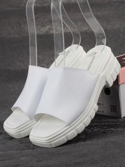 08-PEXL131-1 WHITE Босоножки женские (натуральная кожа)