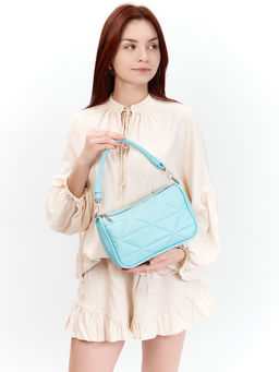 LACCOMA сумка Айлин-Ф826-голубой эко кожа хлопок