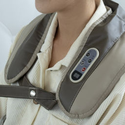 Массажёр для спины и шеи Luazon, электрический, наплечный, с пультом, 99 режимов, 220 В