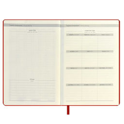 Ежедневник недатированный ESCALADA, А5, 160 л., арт. 67233/ 15 СОФТ-ТАЧ КРАСНЫЙ