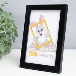 Цена за 2 шт. Фоторамка пластик "Формат" 10х15 см, чёрная (пластик)