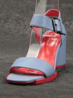 08-E46F-65JV LT. BLUE Босоножки женские (натуральная кожа)