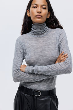 Top de lana con cuello alto - H&m фото 6