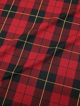 Фуле Клетка цв.красно-бордовый/черный, ш.1.45м, хлопок-100%, 180гр/м.кв