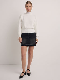 CONTE CON-687 Юбка джинсовая женская washed black