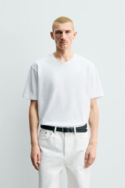 HEAVYWEIGHT SHORT SLEEVE T-SHIRT - Zara фото 16
