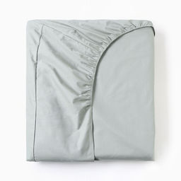 Простыня на резинке Этель 160*200*25 см, цв.зеленый, 100% хлопок, перкаль,114 г/м?