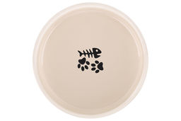 Миска для домашних питомцев 300 мл 12,5*12,5*6 см, с бамбуковой подставкой, бежевая - Elan gallery фото 8