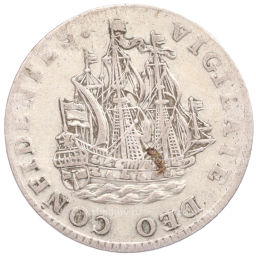 6 стуверов 1754 года Голландия провинция Западная Фрисландия