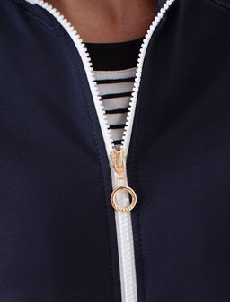 Бомбер среднего объема из футера двухнитки с эластаном - Vilatte фото 2