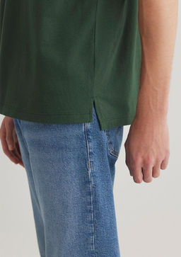 Cep Detayl? Yesil Basic Tisort - Mavi фото 6