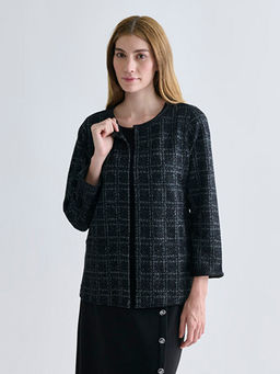 Bisiklet Yaka Ekose Kad?n H?rka