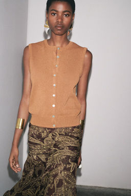 RUSTIC KNIT VEST - Zara фото 5