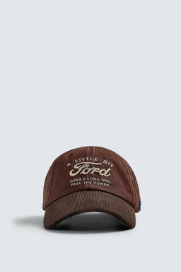 GORRA TEXTO BORDADO FORD / Marr?n - Zara фото 4