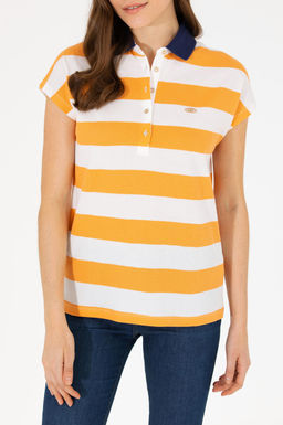 Женская оранжевая футболка - U.s. polo assn фото 6