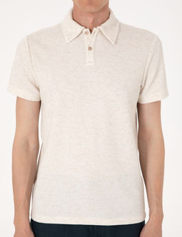Bej Slim Fit Ti__rt