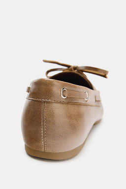 LACE-UP FLAT SHOES - Zara фото 10