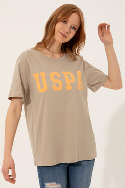 Женская футболка цвета хаки Неожиданная скидка в корзине - U.s. polo assn фото 3