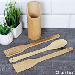 Лопатки в тубе 4 предмета из бамбука / ВT4 /уп 100/ - Галеонтрейд фото 2