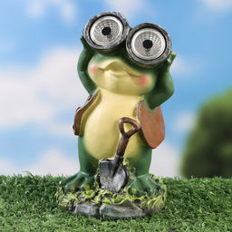 Садовый фонарь Лягушонок с биноклем 7х8х15см - Take it easy фото 4