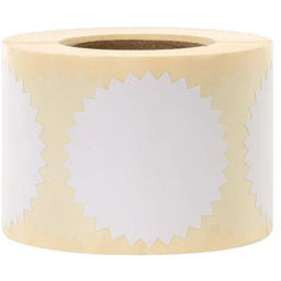 Этикетка для опечатывания документов ЗВЕЗДОЧКА, 55 мм, 500 шт/рул, Белый