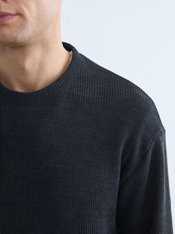 Bisiklet Yaka Erkek Triko Kazak