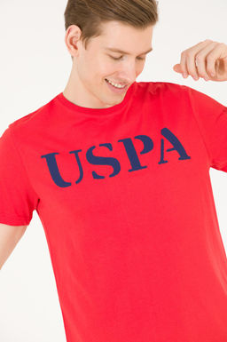 U. S. Polo Assn Мужская красная базовая футболка с круглым вырезом - U.s. polo assn фото 4