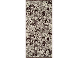 Полотенце махровое 6с102.411ж1 Мир собак(шоколад) 67х150см