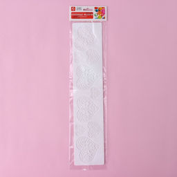 Коврик для айсинга Доляна Сердца, силикон, 37.5?8?0.1 см, белый