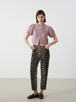 Kurdele Detayl? Balon Kollu Prenses Kazak