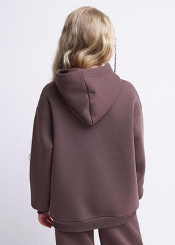 Джемпер дев. (ЧЗ) коричневый 757211/21фф_п - Clever wear фото 4