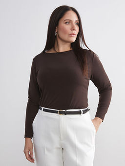 Kay?k Yaka B?zg?l? Bluz