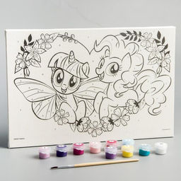Картина по номерам для детей My Little Pony, 20?30 см