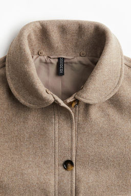 Cazadora de sarga con cuello efecto pelo - H&m фото 7